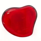 TIFFANY&Co. object Heart paper weight Elsa Peretti Glass Red Women Second hand