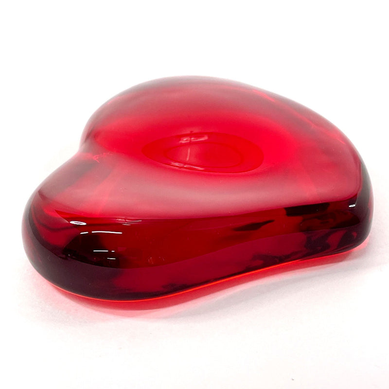 TIFFANY&Co. object Heart paper weight Elsa Peretti Glass Red Women Second hand