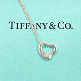 TIFFANY&Co. Necklace Open heart Elsa Peretti Silver925 Silver Women Second hand