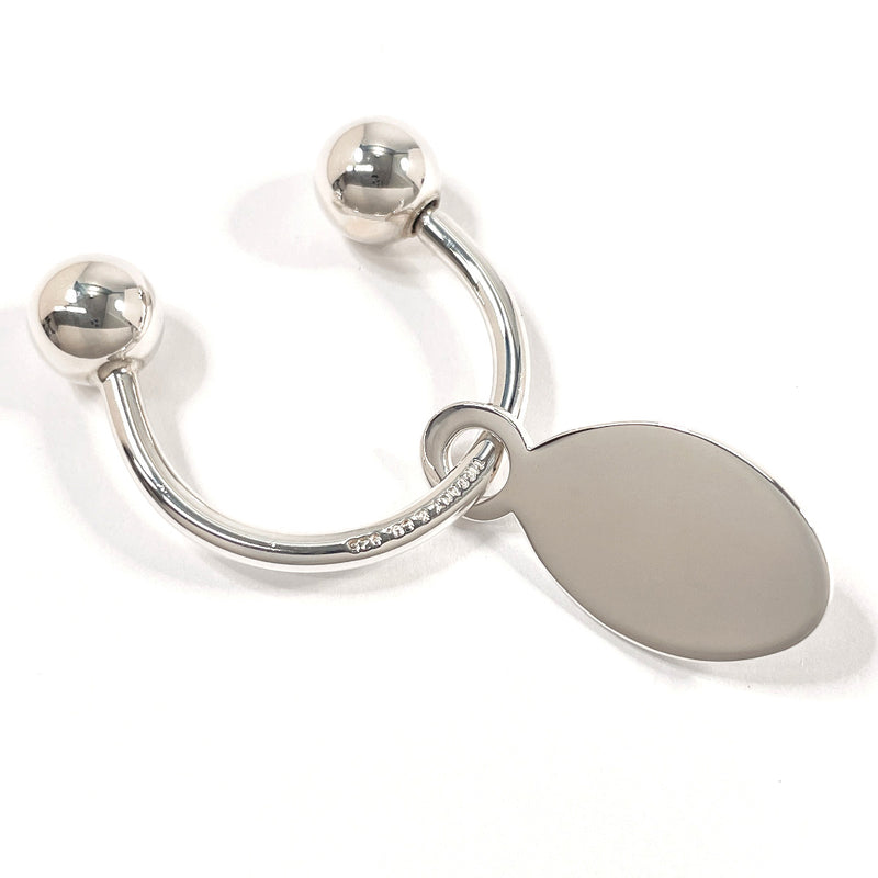 TIFFANY&Co. key ring Oval Tag Screwball Keyring Return to Silver925 Silver unisex Second hand