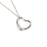 TIFFANY&Co. Necklace Open heart Elsa Peretti Silver925 Silver Women Second hand