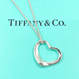 TIFFANY&Co. Necklace Open heart Elsa Peretti Silver925 Silver Women Second hand