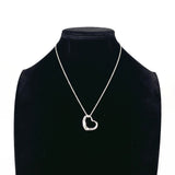 TIFFANY&Co. Necklace Open heart Elsa Peretti Silver925 Silver Women Second hand