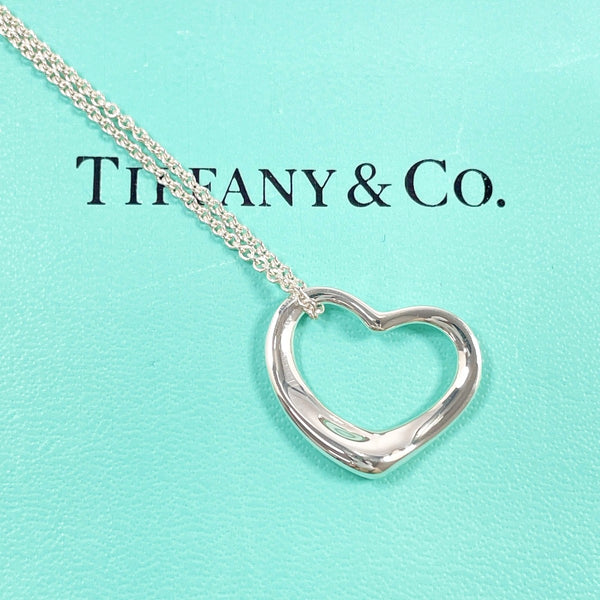 TIFFANY&Co. Necklace Open heart Elsa Peretti Silver925 Silver Women Second hand