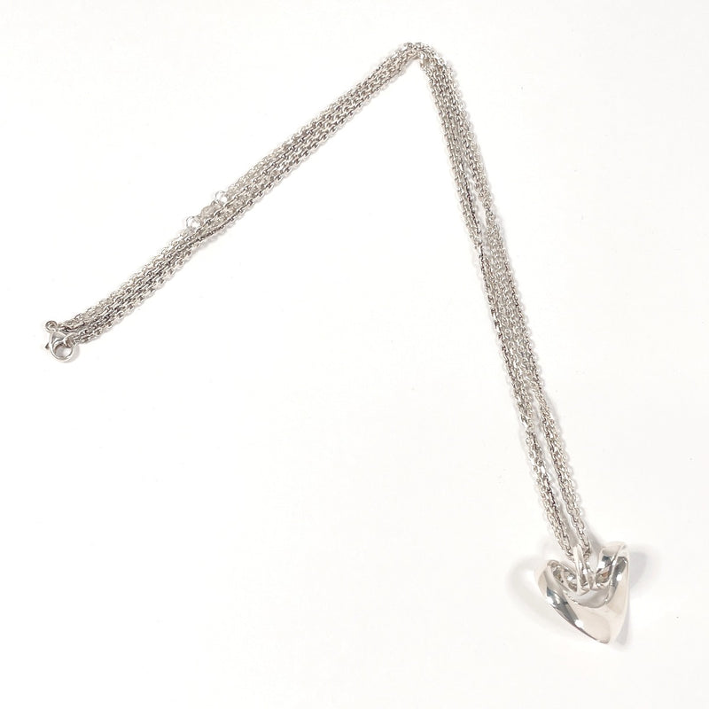 Georg Jensen Necklace 2001 Heart Double chain Silver925 Silver unisex Second hand