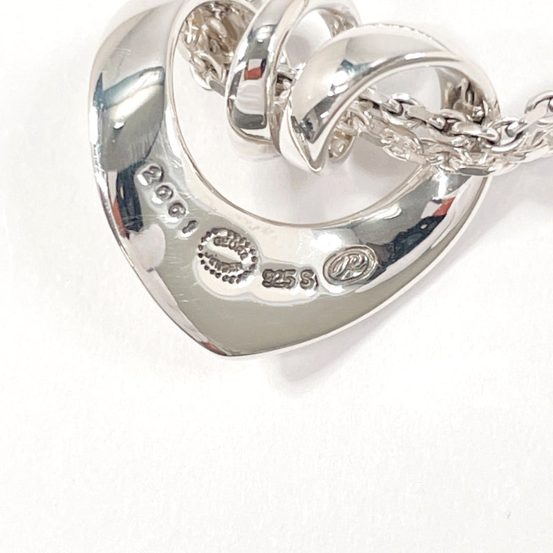 Georg Jensen Necklace 2001 Heart Double chain Silver925 Silver unisex Second hand