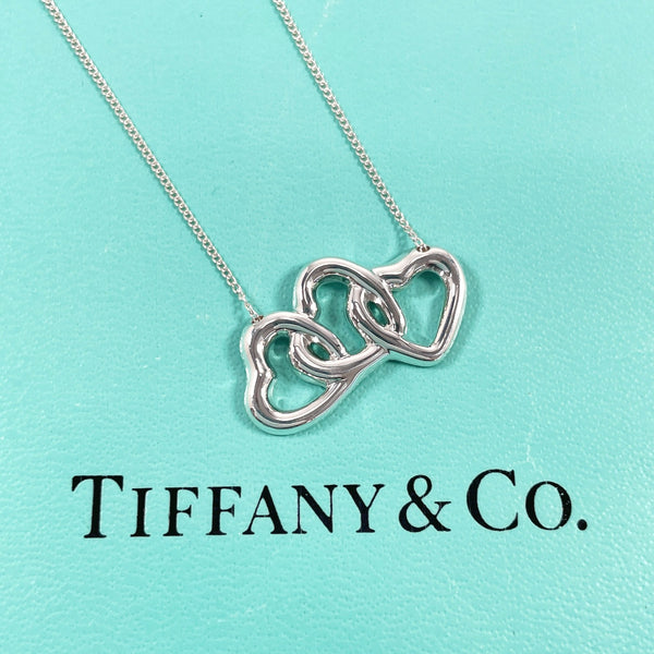 TIFFANY&Co. Necklace Triple heart Silver925 Silver Women Second hand