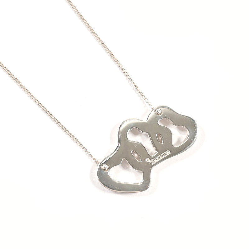 TIFFANY&Co. Necklace Triple heart Silver925 Silver Women Second hand