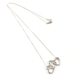 TIFFANY&Co. Necklace Triple heart Silver925 Silver Women Second hand