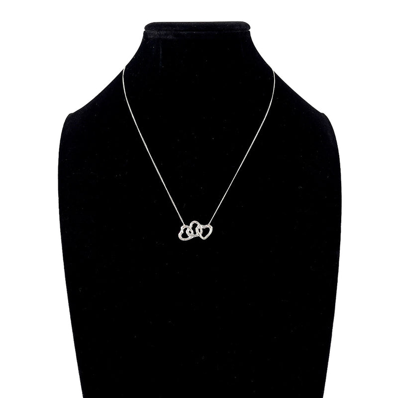 TIFFANY&Co. Necklace Triple heart Silver925 Silver Women Second hand