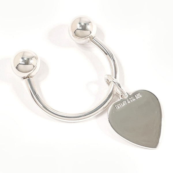 TIFFANY&Co. key ring Heart tag Key ring Silver925 Silver Women Second hand