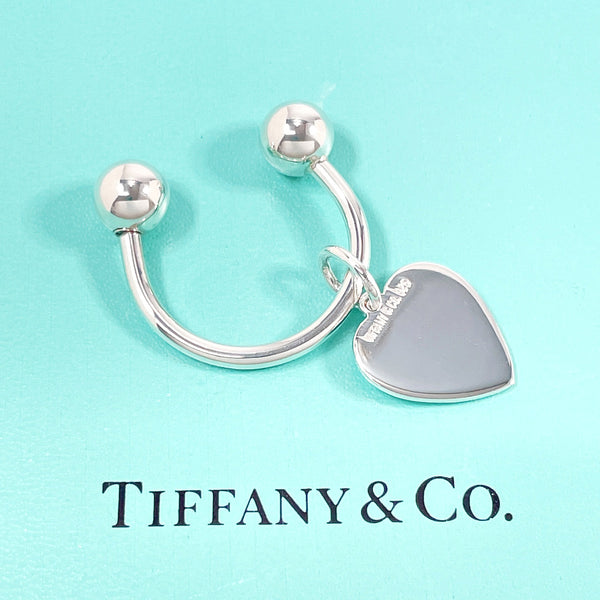 TIFFANY&Co. key ring Heart tag Key ring Silver925 Silver Women Second hand