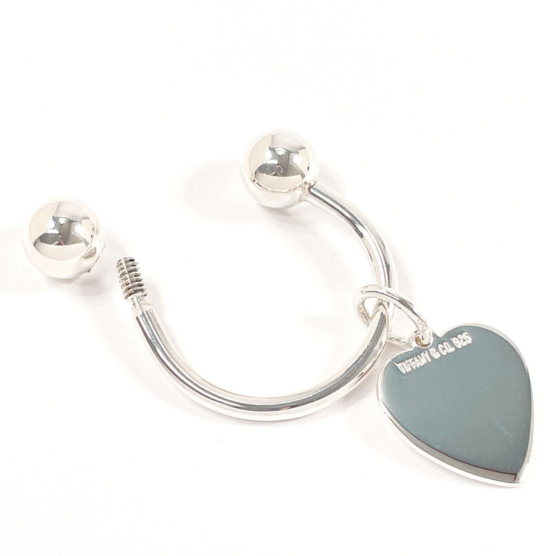 TIFFANY&Co. key ring Heart tag Key ring Silver925 Silver Women Second hand