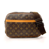 LOUIS VUITTON Shoulder Bag M45254 Reporter PM Monogram canvas Brown unisex Second hand