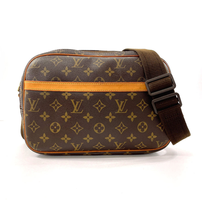 LOUIS VUITTON Shoulder Bag M45254 Reporter PM Monogram canvas Brown unisex Second hand