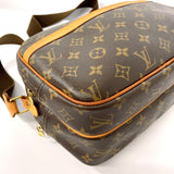 LOUIS VUITTON Shoulder Bag M45254 Reporter PM Monogram canvas Brown unisex Second hand