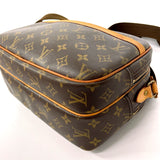 LOUIS VUITTON Shoulder Bag M45254 Reporter PM Monogram canvas Brown unisex Second hand