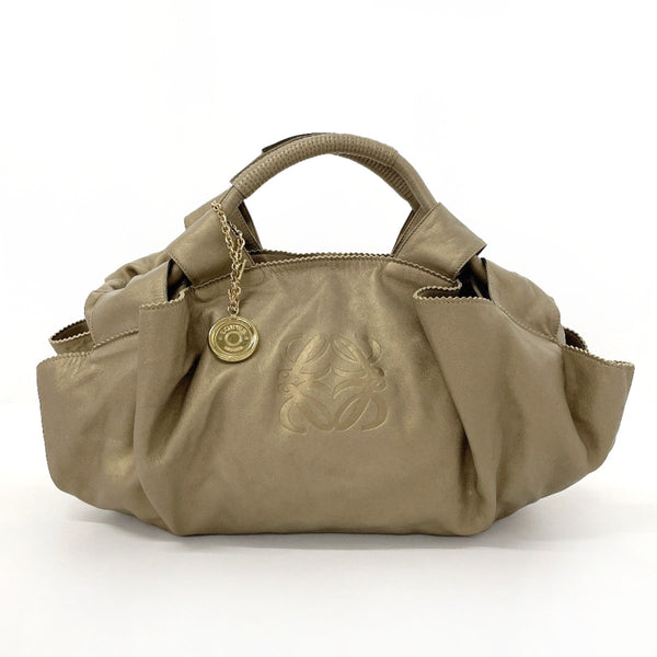 LOEWE Handbag Nappa Aire leather gold Women Second hand