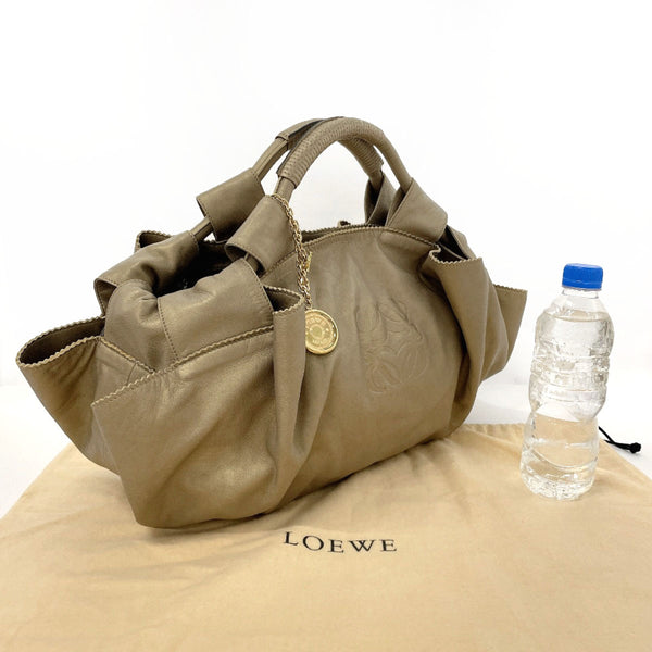 LOEWE Handbag Nappa Aire leather gold Women Second hand