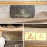 GUCCI Tote Bag Old Gucci Sherry line GG Supreme Canvas/leather Brown unisex Second hand