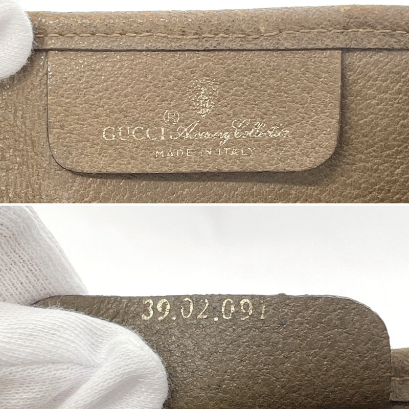 GUCCI Tote Bag 39.02.091 Old Gucci Sherry line GG Supreme Canvas/leather Brown unisex Second hand