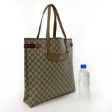 GUCCI Tote Bag 39.02.091 Old Gucci Sherry line GG Supreme Canvas/leather Brown unisex Second hand