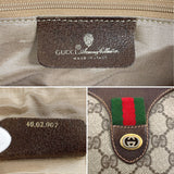 GUCCI Handbag 40.02.007 Mini Boston Sherry Line Old Gucci GG Supreme Canvas/leather Brown unisex Second hand