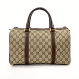 GUCCI Handbag 40.02.007 Mini Boston Sherry Line Old Gucci GG Supreme Canvas/leather Brown unisex Second hand