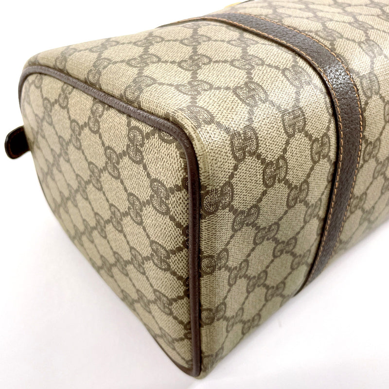 GUCCI Handbag 40.02.007 Mini Boston Sherry Line Old Gucci GG Supreme Canvas/leather Brown unisex Second hand