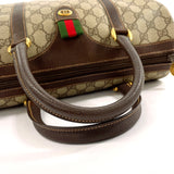 GUCCI Handbag 40.02.007 Mini Boston Sherry Line Old Gucci GG Supreme Canvas/leather Brown unisex Second hand