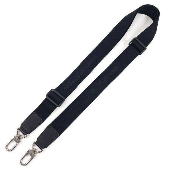 LOUIS VUITTON Shoulder strap canvas Black unisex Second hand