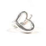 TIFFANY&Co. Ring Open heart Elsa Peretti Sterling Silver #US 5 Silver Women Second hand