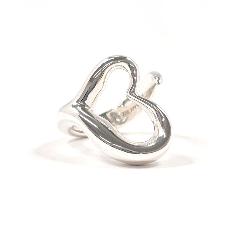 TIFFANY&Co. Ring Open heart Elsa Peretti Sterling Silver #US 5 Silver Women Second hand