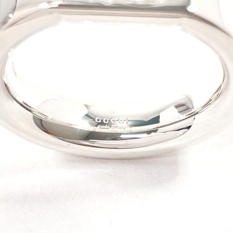 GUCCI Ring logo Silver925 #US 6 Silver unisex Second hand