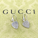 GUCCI earring Trademark Heart Silver925 Silver Women Second hand