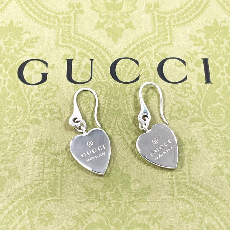 GUCCI earring Trademark Heart Silver925 Silver Women Second hand