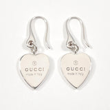 GUCCI earring Trademark Heart Silver925 Silver Women Second hand