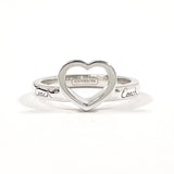 COACH Ring heart logo Silver925 #US 4 3/4 Silver Women Second hand