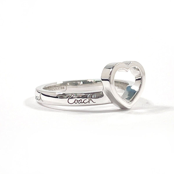 COACH Ring heart logo Silver925 #US 4 3/4 Silver Women Second hand