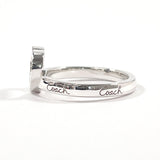 COACH Ring heart logo Silver925 #US 4 3/4 Silver Women Second hand