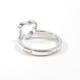 COACH Ring heart logo Silver925 #US 4 3/4 Silver Women Second hand