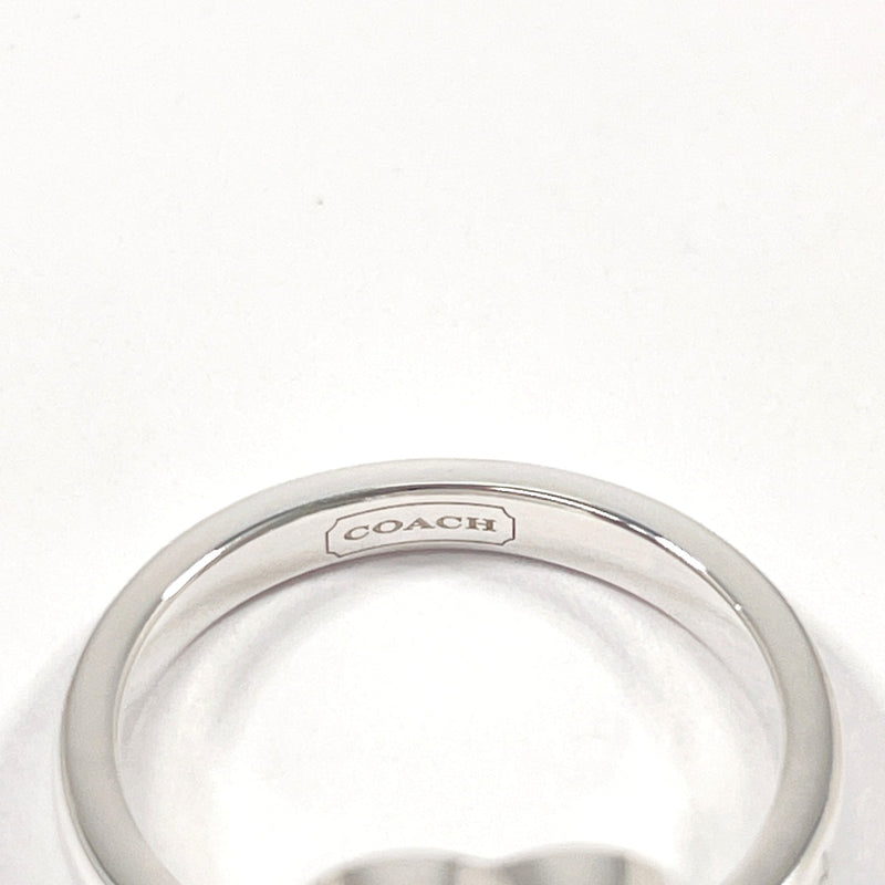 COACH Ring heart logo Silver925 #US 4 3/4 Silver Women Second hand