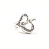 TIFFANY&Co. Ring Open heart Elsa Peretti Sterling Silver #US 6 Silver Women Second hand