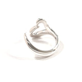 TIFFANY&Co. Ring Open heart Elsa Peretti Sterling Silver #US 6 Silver Women Second hand