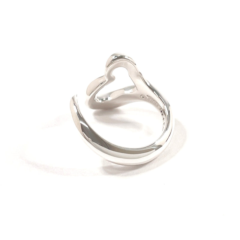 TIFFANY&Co. Ring Open heart Elsa Peretti Sterling Silver #US 6 Silver Women Second hand