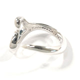TIFFANY&Co. Ring Open heart Elsa Peretti Sterling Silver #US 6 Silver Women Second hand