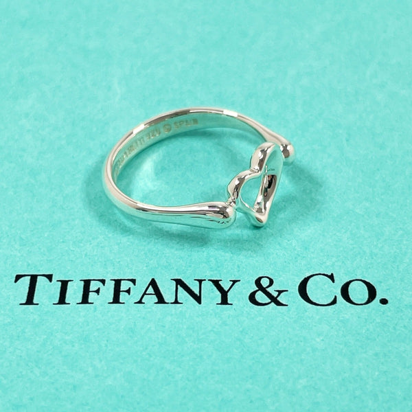 TIFFANY&Co. Ring Open heart Elsa Peretti Silver925 #US 6 Silver Women Second hand