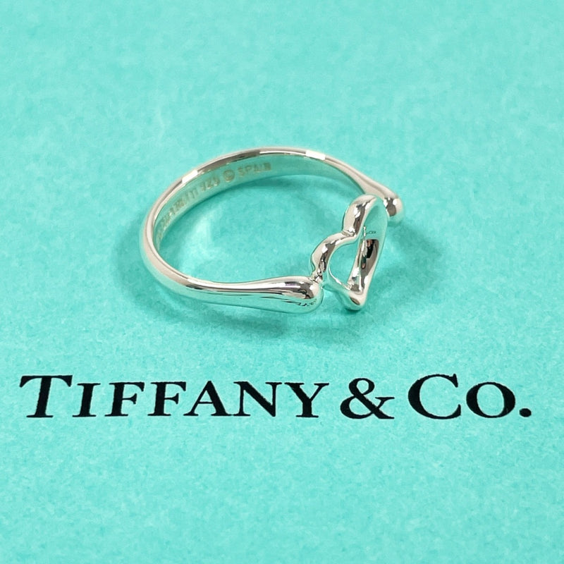 TIFFANY&Co. Ring Open heart Elsa Peretti Silver925 #US 6 Silver Women Second hand