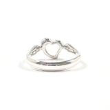 TIFFANY&Co. Ring Open heart Elsa Peretti Silver925 #US 6 Silver Women Second hand
