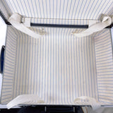 GLOBE TROTTER suitcase Carry-on 2-wheel Vulcanized fiber/leather blue blue unisex Second hand